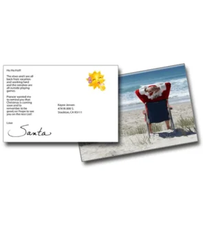 Santa Vacation Post Card