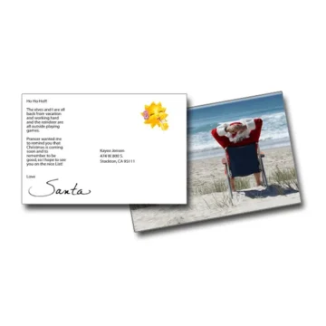Santa Vacation Post Card