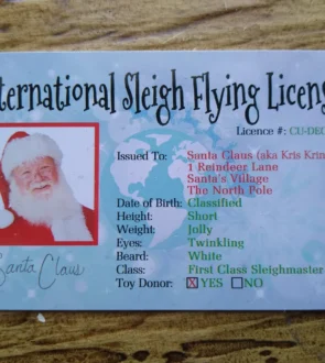 Santa’s Lost License